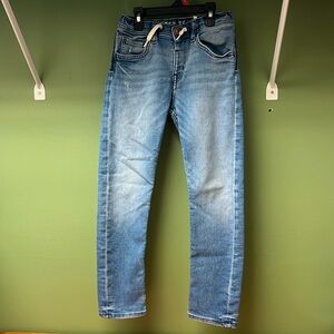 H&M boy jeans size 7-8, EUC looks like new, no flaws, with drawstring